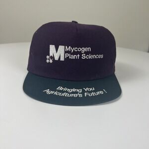 VINTAGE 90s Agriculture Farm Snap‎ Back Trucker Hat Work Hunting Embroidered